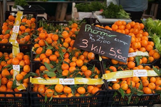西班牙语橙子出售周六市场预先奥恩诺曼底法国