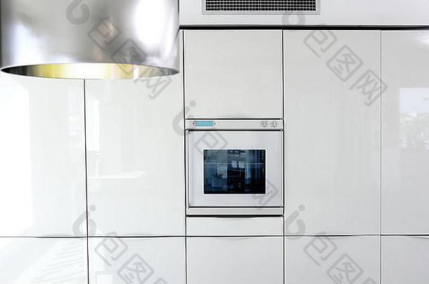 厨房白色烤箱现代体系结构细节房子室内德科