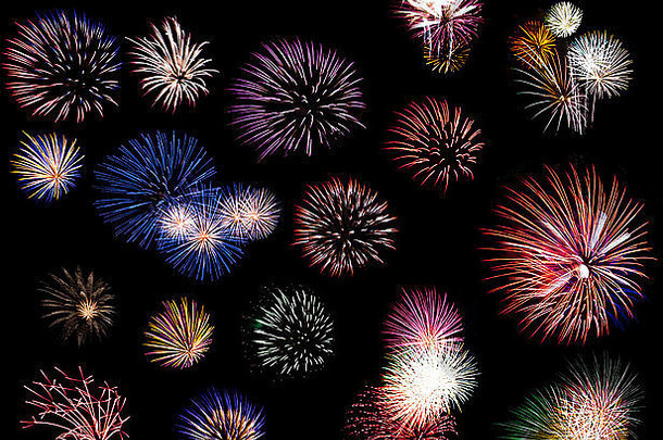 作文色彩斑斓的烟花庆祝一年独立一天第四7月