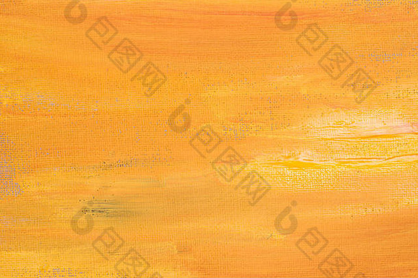 在纸背景上画出橙色艺术抽象纹理