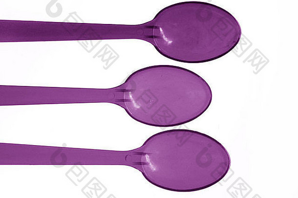 紫色的勺子
