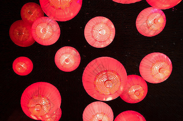 传统的中国人灯笼