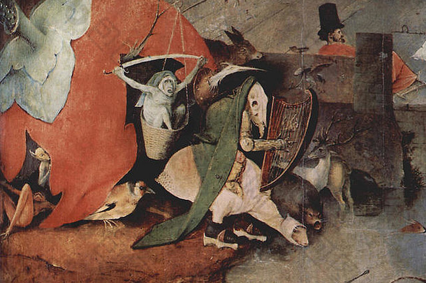 希罗尼莫斯·博世（Hieronymus Bosch）的艺术作品描绘了15世纪的天堂、地狱和社会动荡。与彼得·布尔相似的中世纪古典画家