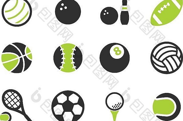 体育运动球简单的图标