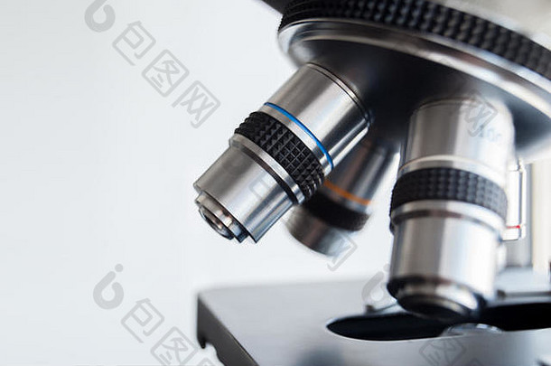 光学显微镜-科学和实验室设备。在医疗卫生领域进行有计划的研究实验和教育演示