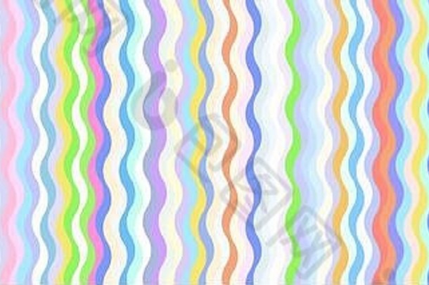 行艺术宽屏摘要几何背景多色的波浪条纹无缝的模式孟菲斯风格