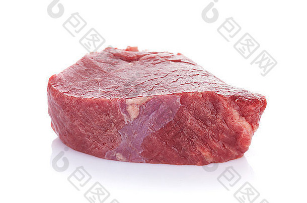 角牛排牛肉肉孤立的白色背景