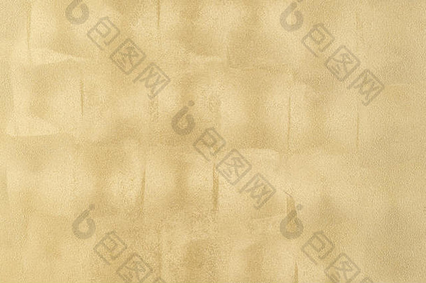 大理石效果的灰泥纹理背景为金色。手工制作的艺术背景