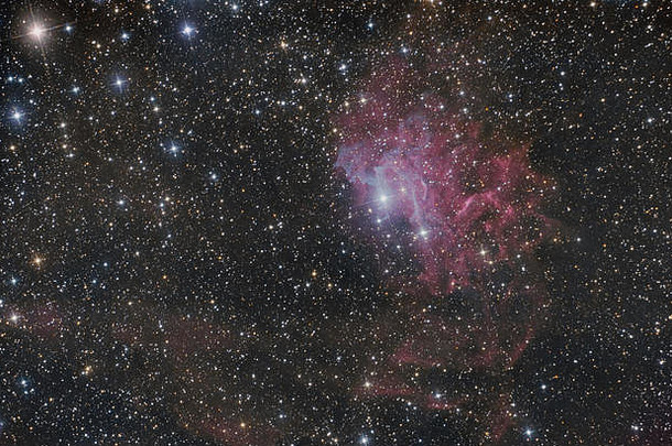 燃烧的明星星云成像望远镜互补金属氧化物半导体相机