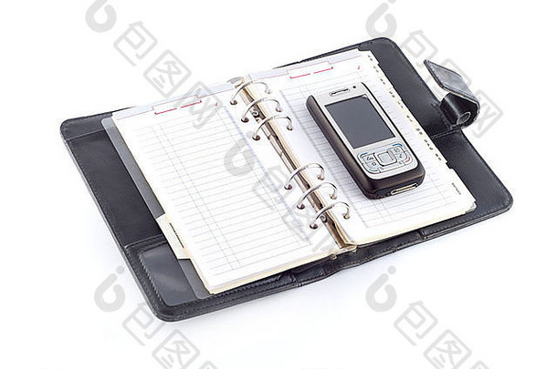黑色日记，商务电话与白色隔离