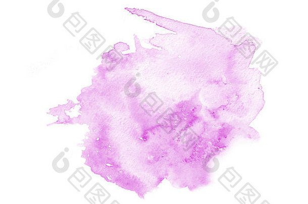 手画紫色的水彩形状设计有创意的画背景手使装饰