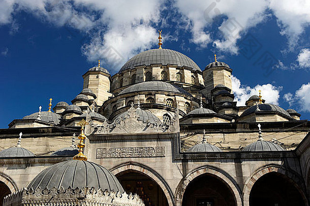 蓝色的清真寺Sultanahmet区伊斯坦布尔火鸡