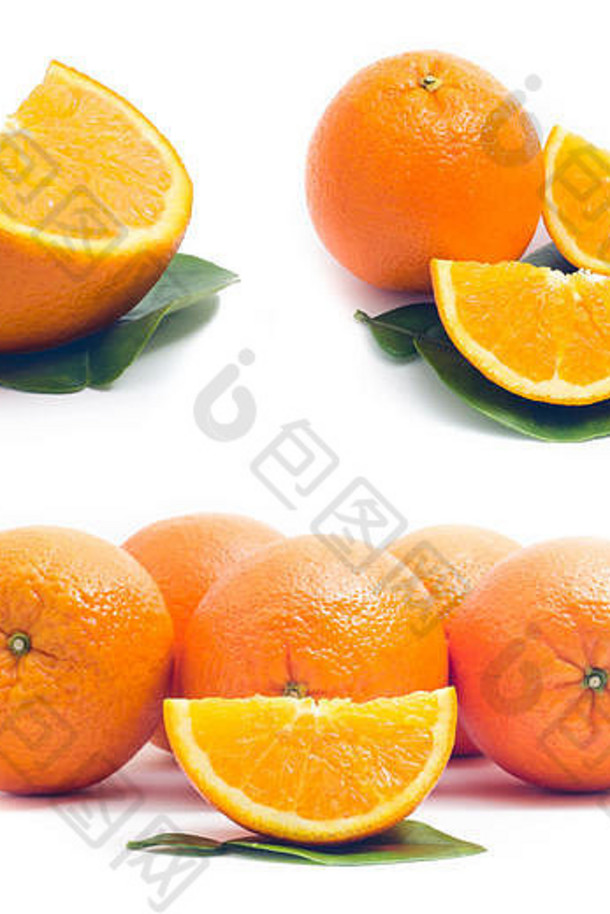 集合橙色橙色背景