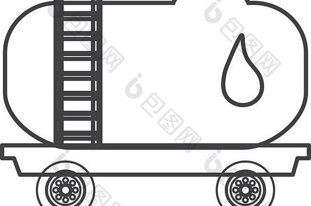 燃料油轮卡车水箱卡车图标