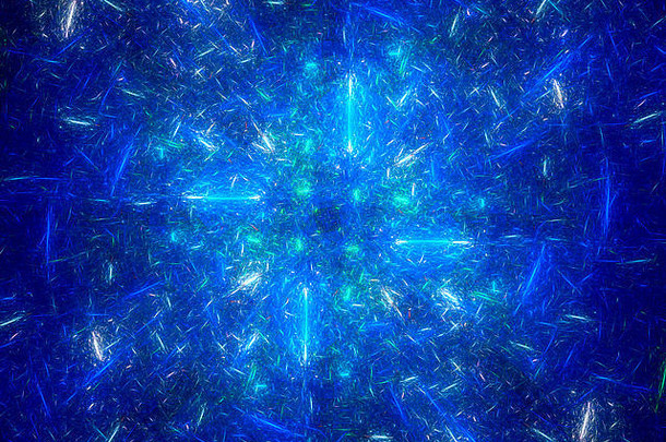 蓝色的发光的行空间分形<strong>电脑</strong>generatred摘要背景