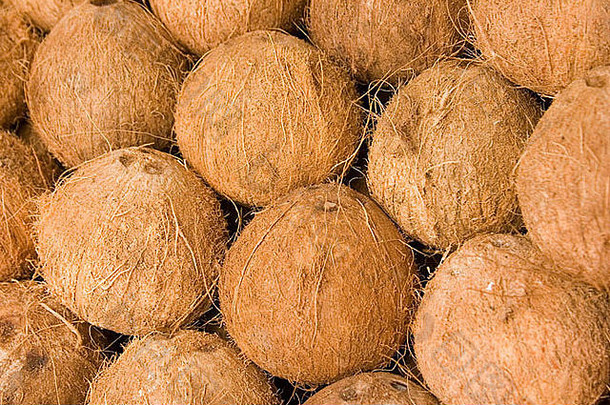 成熟椰子水果成分菲律宾亚洲菜