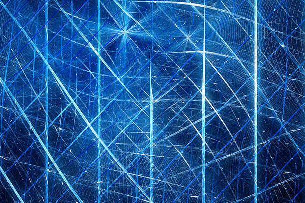 蓝色的发光的未来主义的虚拟现实网电脑生成的摘要背景