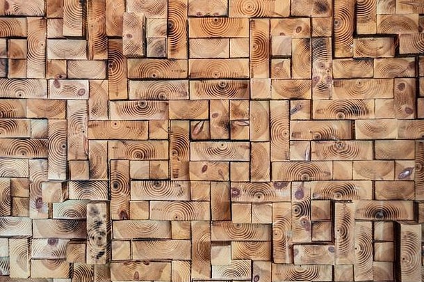 木块设计墙