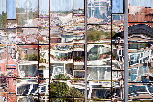 反射城市伊斯坦布尔现代玻璃镜子<strong>建筑</strong>