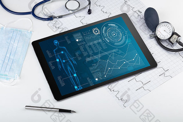 平板电脑和医疗设备上的医疗全身筛查软件