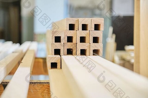 背景木工木工车间、木板、家具详图