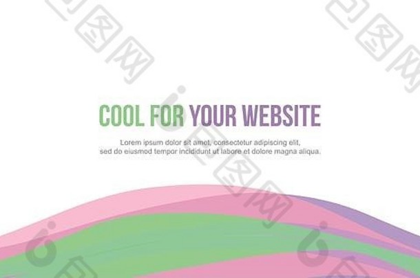 抽象背景标题网站设计