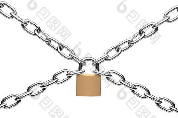 挂锁链