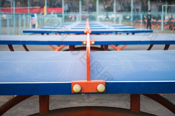 乒乓球桌排在西安理工大学瞿江校区中国2018