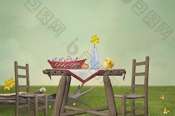 春季复活节彩蛋野餐