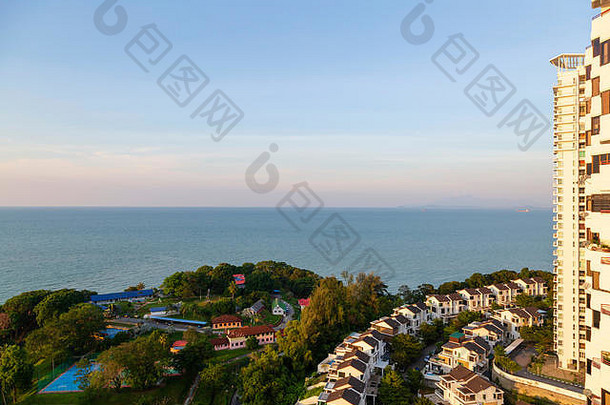 半分离房子海滨住宅社区住房发展石头ferringhi海滩槟城岛马来西亚
