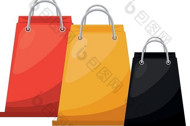 购物袋论文市场营销图标