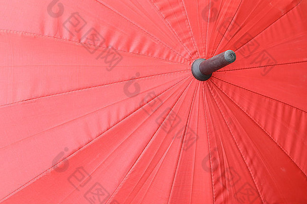 红色伞的特写俯视纹理
