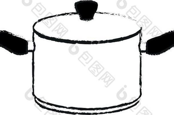 大蒸煮锅图标图像