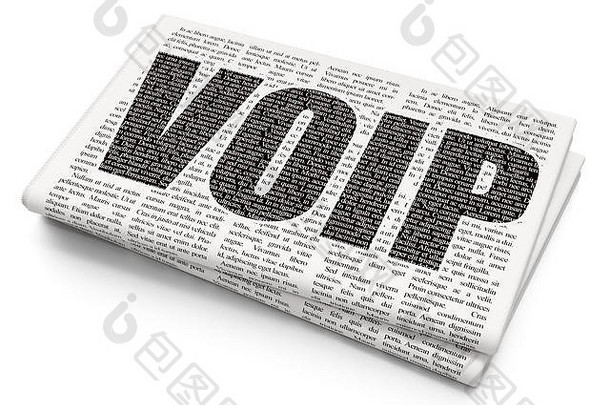 网页设计理念：报纸背景下的VOIP