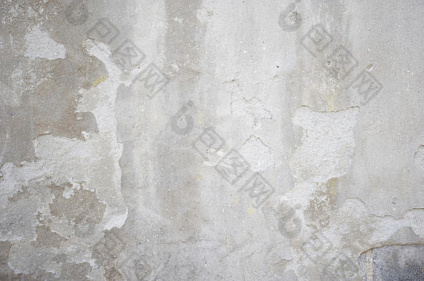 难看的东西背景饱经风霜的灰色的墙变形陷入困境的混凝土
