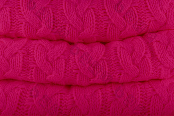 粉红色的孔雀时尚颜色秋<strong>冬季</strong>织桩温暖的舒适的首页时尚颜色概念水平