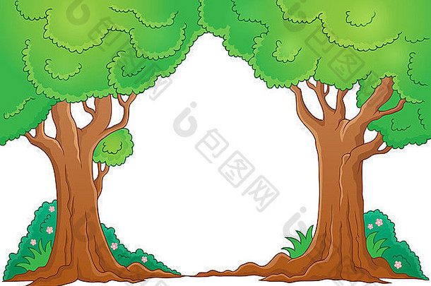 树主题图像图片插图
