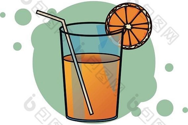 橙色汁图标