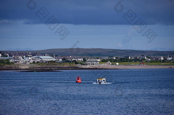 到达斯托诺韦海沿海的观点的角度来看岛刘易斯外赫布里底群岛苏格兰