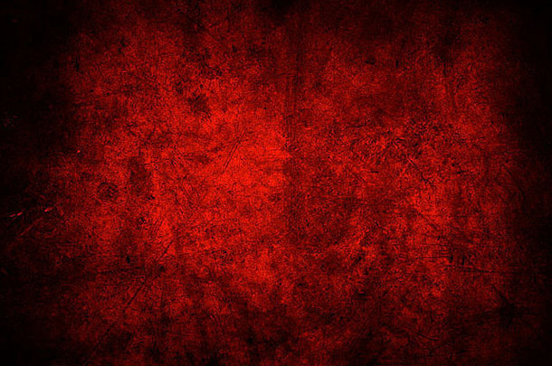 红色粗糙纹理的墙壁。拷贝空间