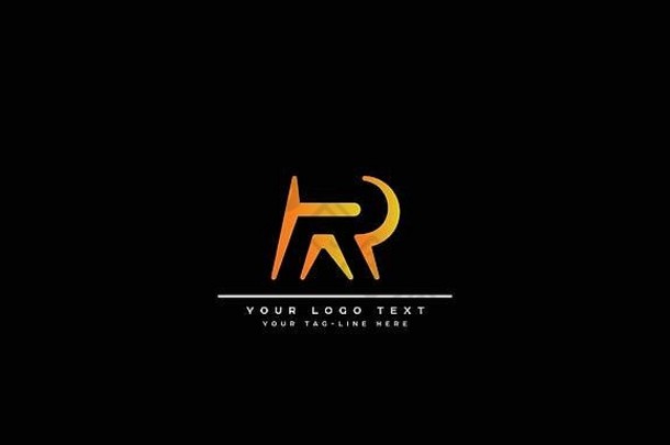 抽象字母R，RR标志设计