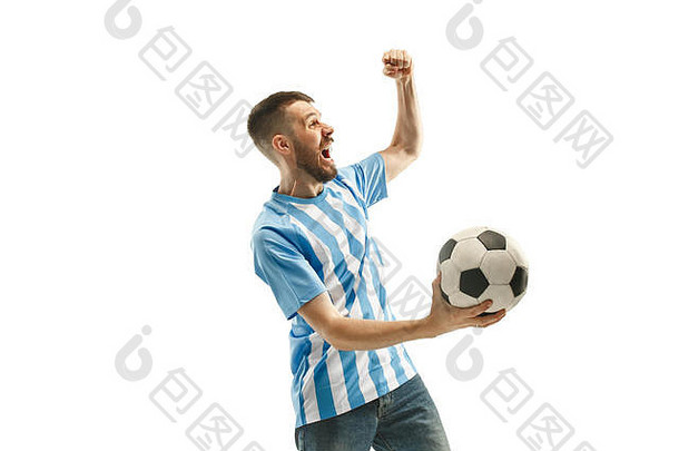 <strong>阿根廷足球</strong>风扇庆祝白色背景