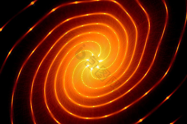 发光的激烈的螺旋技术电脑生成的摘要背景