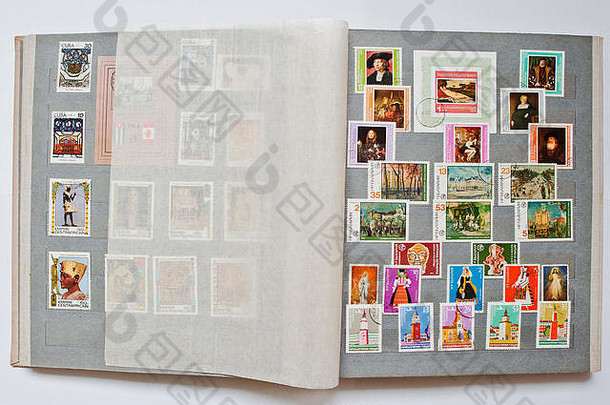集合邮资邮票专辑共和国保加利亚