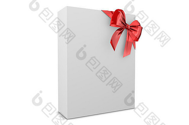 空白可定制的礼物盒子孤立的白色背景