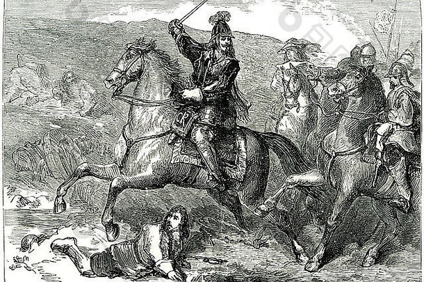查理一世纳赛比1645马匹冲锋纳赛比战役是第一次英国内战的关键战役。O