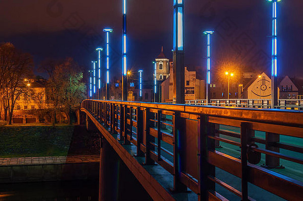 维陶塔斯伟大的阿列克索塔斯桥考纳斯立陶宛