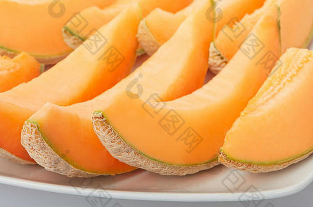 哈密瓜、橙子片