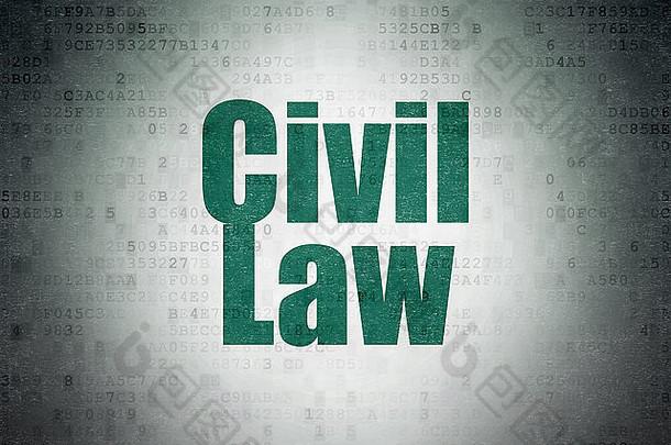 法律概念民事法律数字纸背景