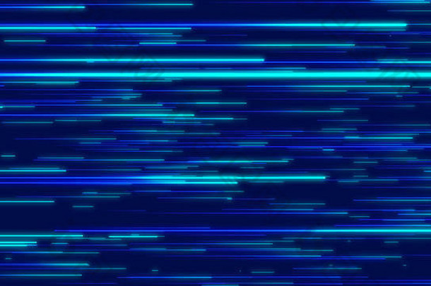 蓝色抽象放射线几何背景。数据流。爆炸星。光纤。运动效应。出身背景